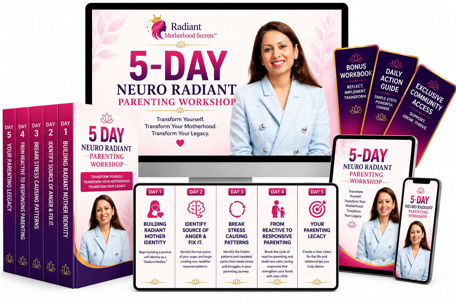 5 Day Motherhood Bootcamp mockup